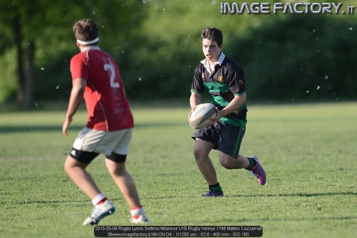 2015-05-09 Rugby Lyons Settimo Milanese U16-Rugby Varese 1746 Matteo Cazzamali